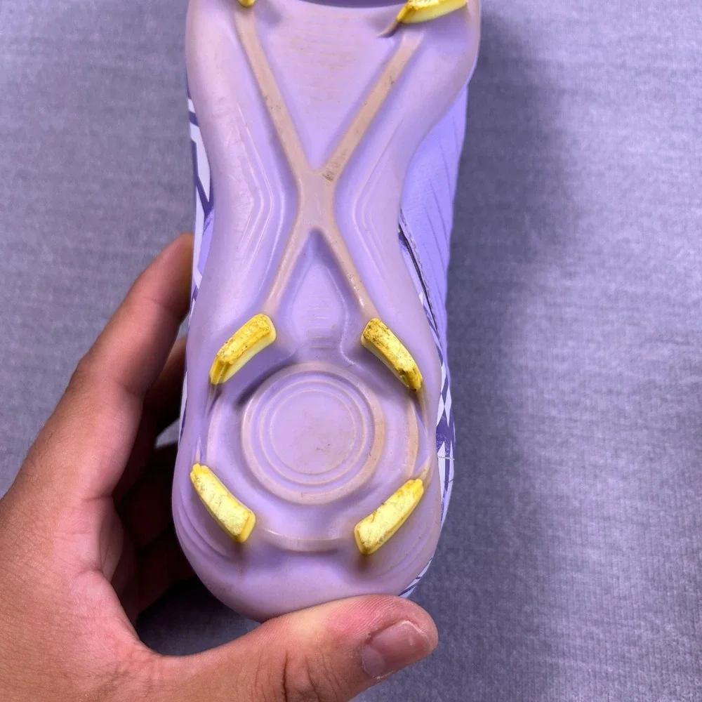 Nike Phantom GX Academy NikeSkin Ground Soccer Cleats Kids 6.5Y Purple HF1598